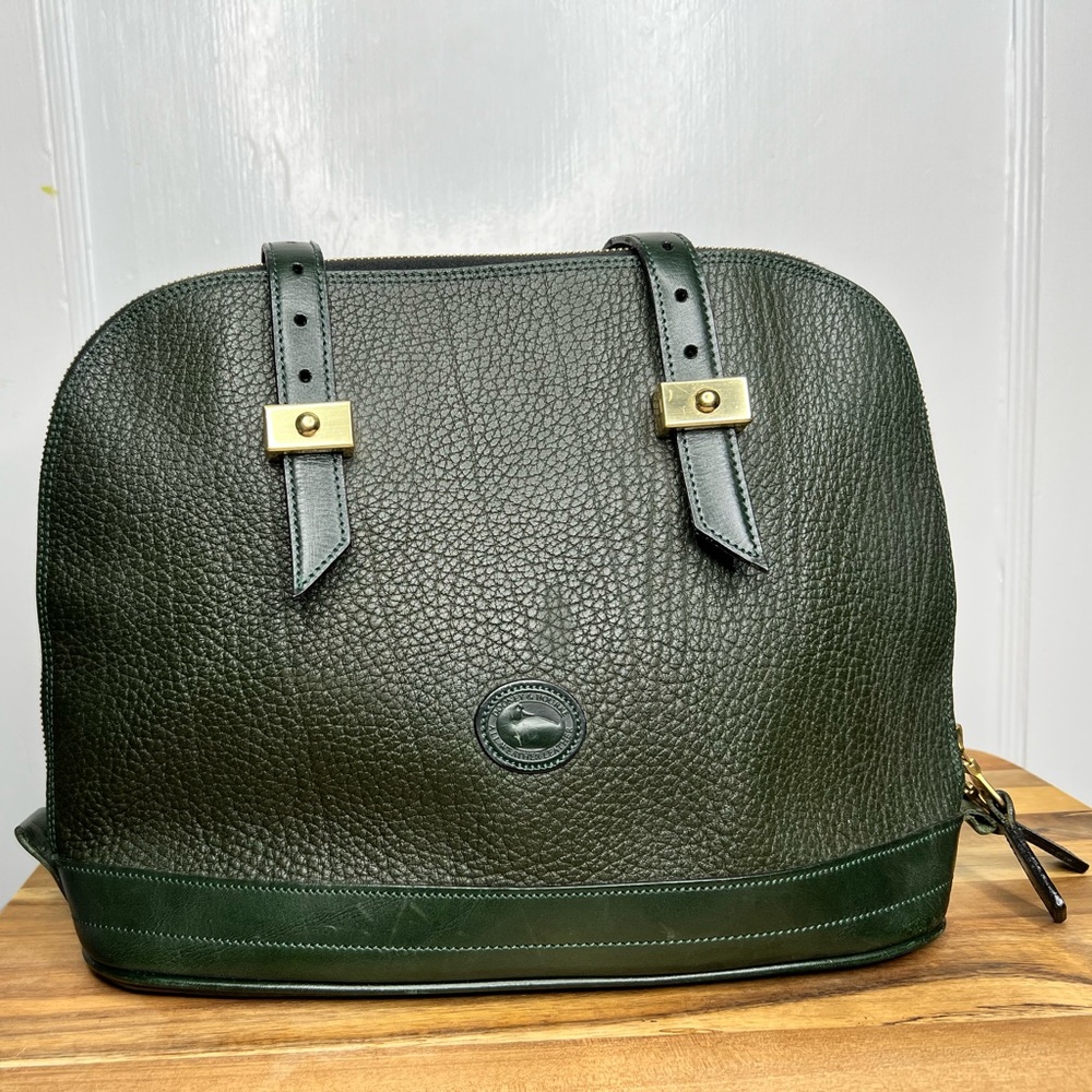 *RARE* Vintage Dooney & Bourke Metro Dome Zip Satchel
